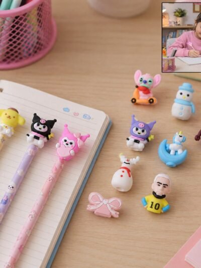 Cute Cartoon Pencil Topper Cap � Fun & Protective Stationery Accessory