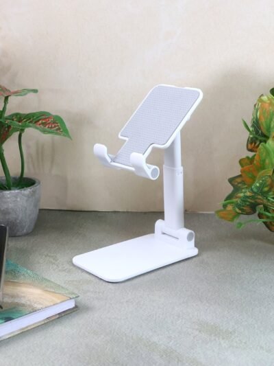 Adjustable Desktop Mobile Stand – Foldable, Height & Angle Adjustable