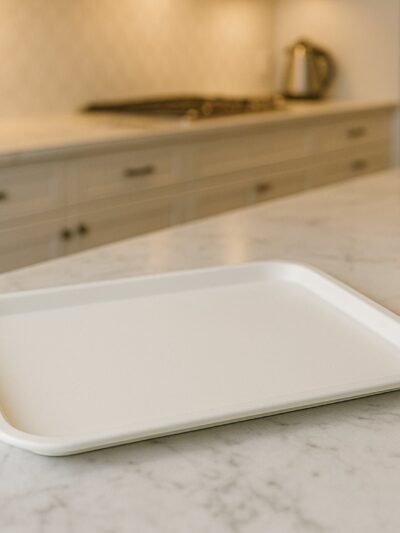 Plastic Serving Tray – Durable 40x30 cm Rectangular Tray