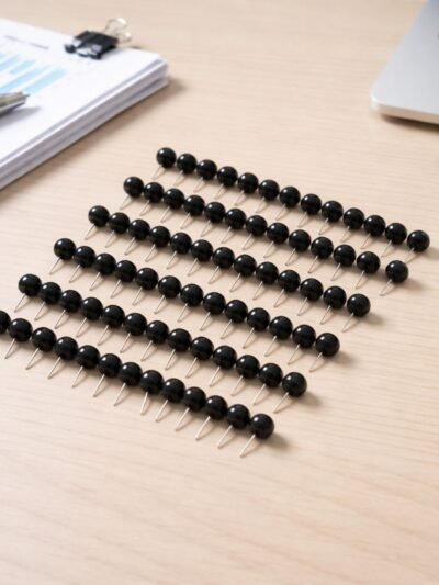 Round Head Push Pins – Strong Steel, Secure Pinning (80 Pieces)