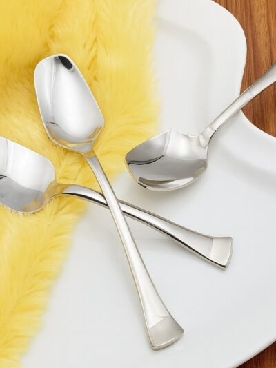 Stainless Steel Ice-Cream Spoon Set – Durable & Mirror Polished