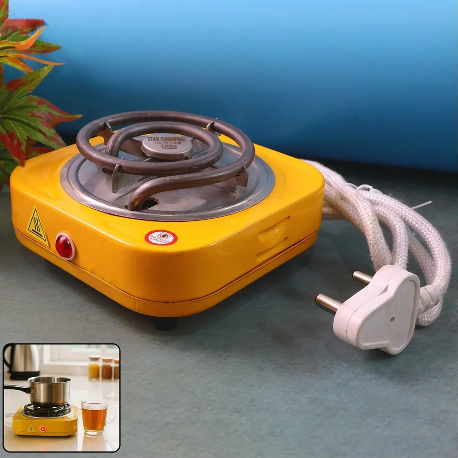 Electric Single Coil Hot Plate – Portable Countertop Cooking Stove