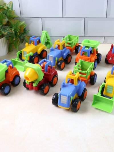 Construction Vehicle Toy Set – Durable 8-Pc Mini Trucks for Kids