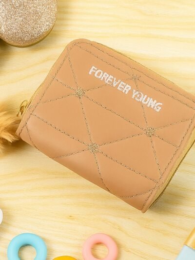 Kids Wallet with Soft Fur Zip Puller – Compact & Stylish Purse