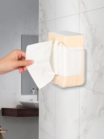 Tissue Dispenser Holder – Self-Adhesive Wall-Mounted Design