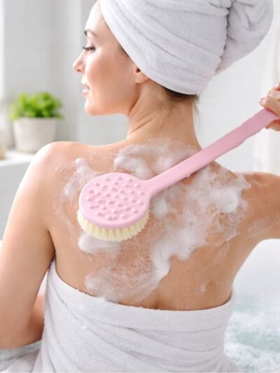 Back Scrubber � Long Handle & Soft Bristles | Velvet Wipe
