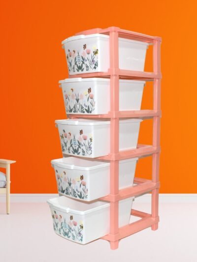 Plastic Storage Drawer – 5-Layer Large Modular Organizer