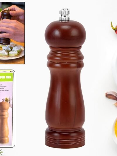 Wooden Pepper Mill � Adjustable Ceramic Grinder | Grippy