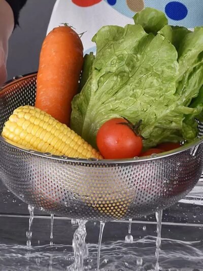 Stainless Steel Colander – Large Mesh Strainer for Kitchen | Vastate