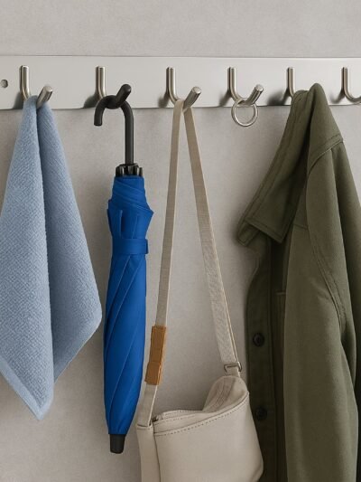 Stainless Steel Coat Rack 6-Hook – Durable & Rust-Resistant