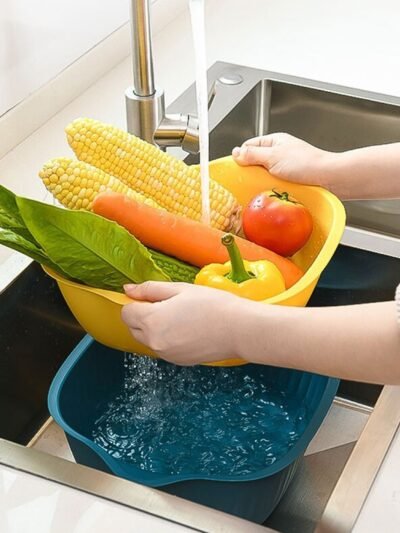Plastic Washing Bowl – Drainer & Strainer Basket | Vastate