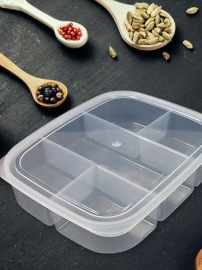 5 Compartment Lunch Box � Reusable Food Prep Container | Lunchie Bunchie