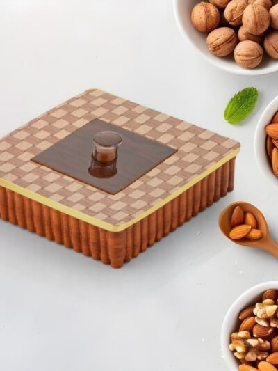 4 Compartment Dry Fruit Box – Airtight Plastic Snack Organizer | Tidy Table
