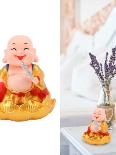 Solar Buddha Car Ornament � Nodding Dashboard Decor | Velvet Wheels