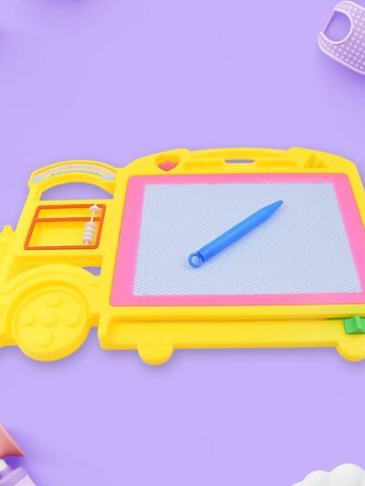 Kids Drawing Board – Bus Shape Erasable Slate | Inventive Play