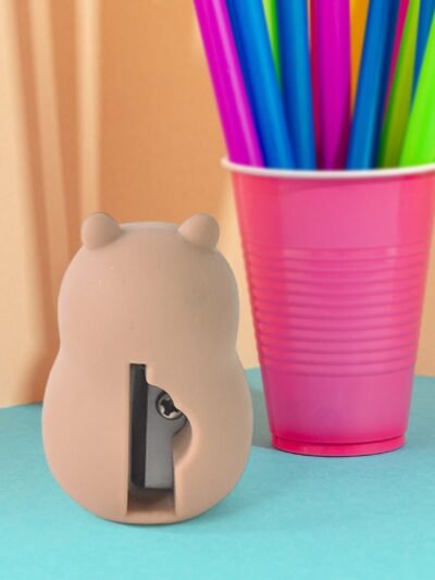 Cartoon Pencil Sharpener with Built-In Eraser – Fun & Practical