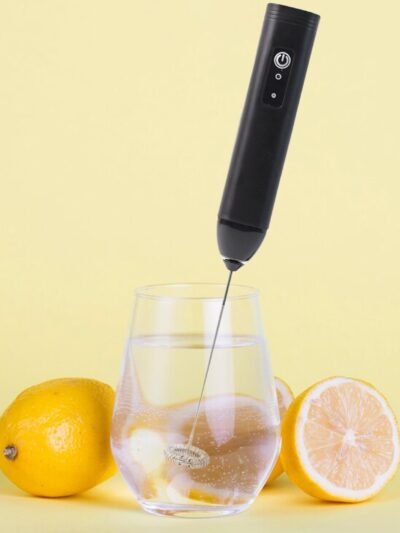 Electric Handheld Milk Frother – Portable Stainless Steel Whisk