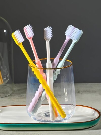 Soft Plastic Toothbrush Set – 20 Pcs with Travel Box | BrushedUp
