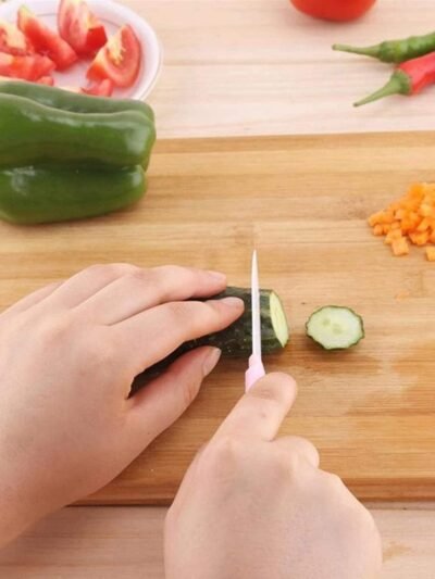 Bamboo Chopping Board – Thick Wooden with Holder | Cisora