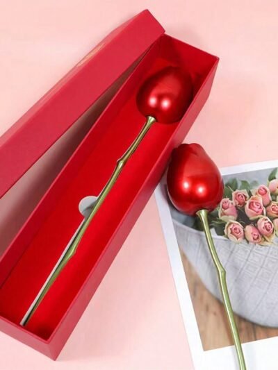 Red Rose Jewelry Box – Romantic Metal Gift | Glimmerly