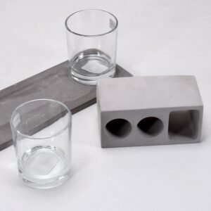Wine Glass Holder Set – Elegant Marble & Lead-Free Glasses | Indo Glow