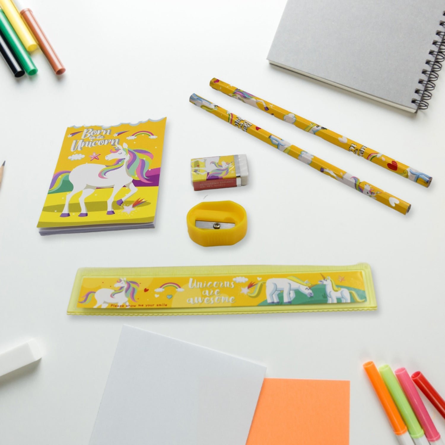 School Stationery Set – 6 Pc Kit for Kids & Office | VoltDesk
