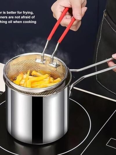 Deep Frying Pot – Stainless Steel with Strainer Basket | FirePot