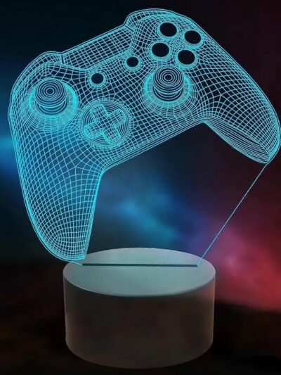 3D Illusion LED Night Lamp – Gaming Controller Design for Gamers