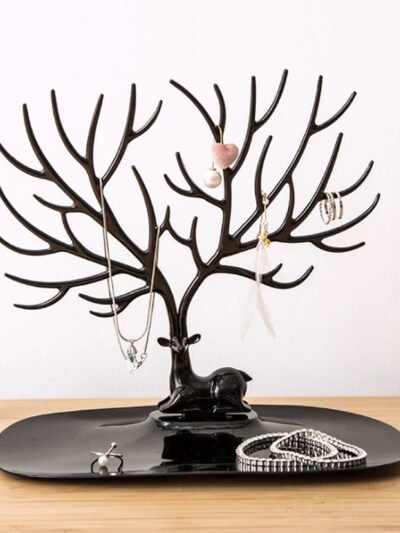 Deer Shaped Jewellery Holder – Elegant Antler Tree Organizer