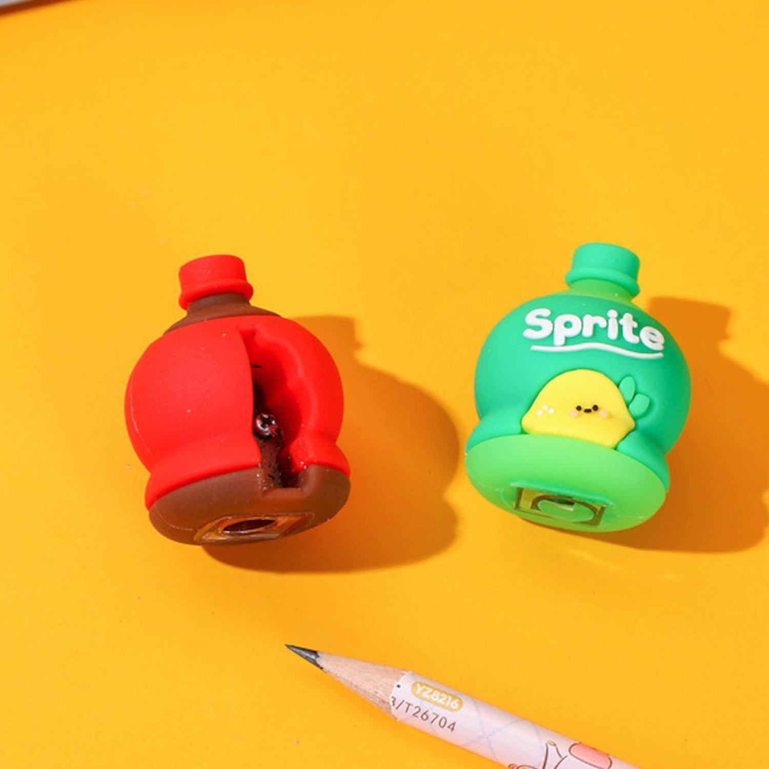 Bottle Shape Pencil Sharpener – 2-in-1 Eraser Set | JubileeJoy