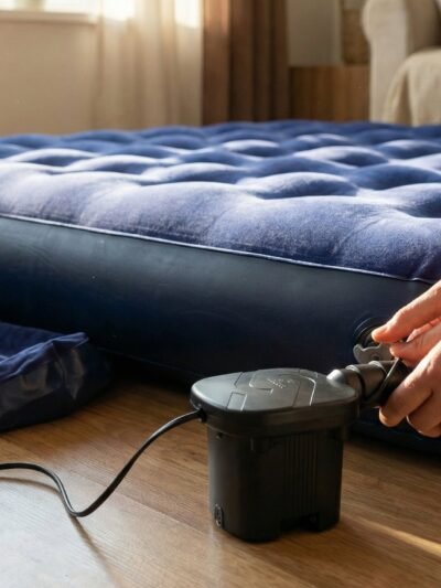 Portable Electric Air Pump – Compact Inflator with Car Adapter