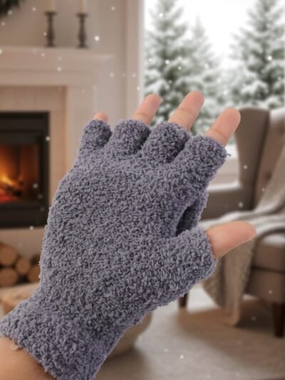 Winter Fingerless Gloves – Soft Warm Hand Protection for Men & Women