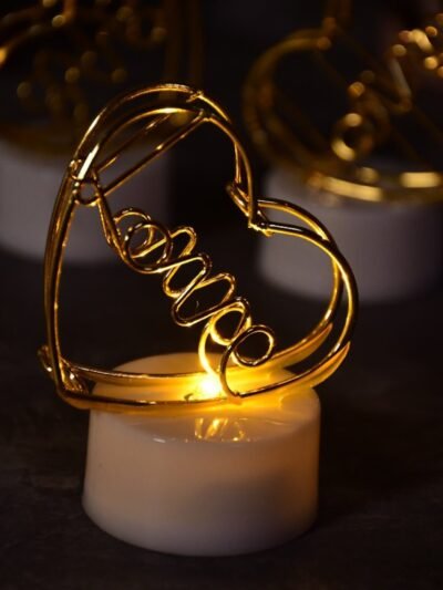 Flameless Heart Candles – 12 Pc Multicolor LED Set | Styleva