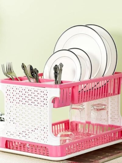 Kitchen Organizer Rack with Water Storing Tray – Durable & Space-Saving