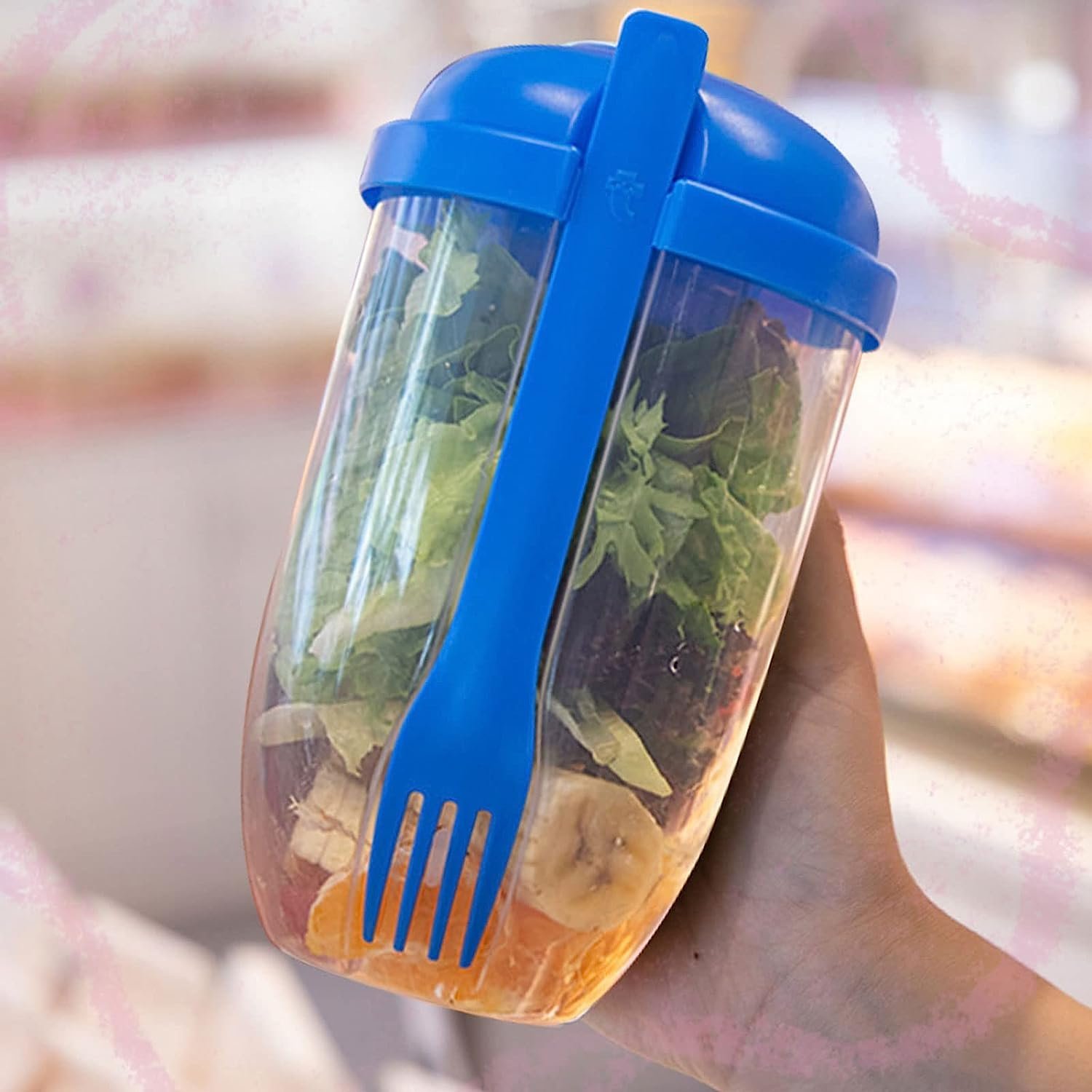 Fruit and Vegetable Salad Cups � Easy to Clean and Portable for Travel