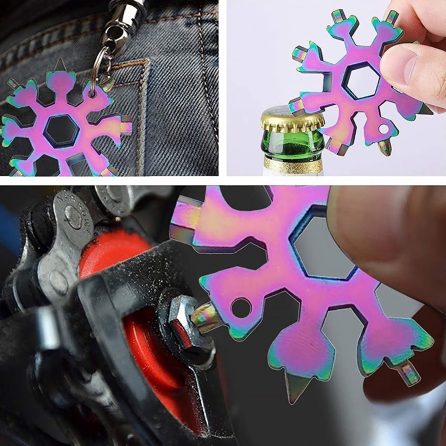 Snowflake Multi-Tool – 18-in-1 Portable Screwdriver & Wrench | BoltForce