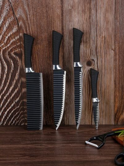 Stainless Steel Knife Set – 6-Piece Kitchen Tools | Quickslice