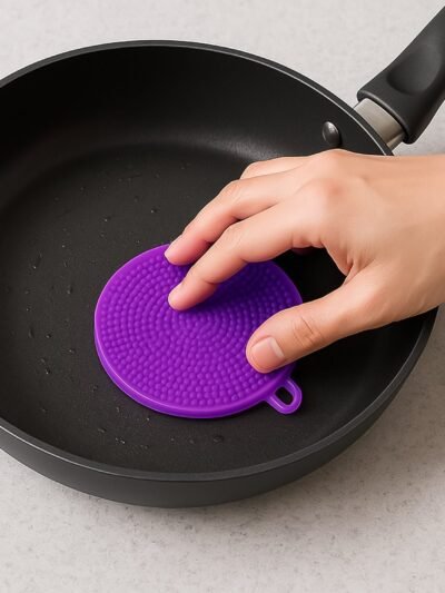 Silicone Dish Scrubber – Mildew-Free, Heat Resistant & Non-Stick