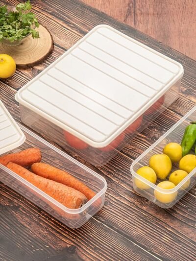 Plastic Food Storage Container 3pc – Stackable & Airtight | Organivo