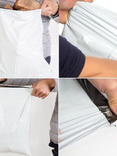Tamper Proof Courier Bags 7.5x7.5 inch, Pack of 100 | FERVENT