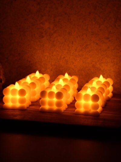 LED Bubble Candle Set – Safe Flameless Decorative Lighting