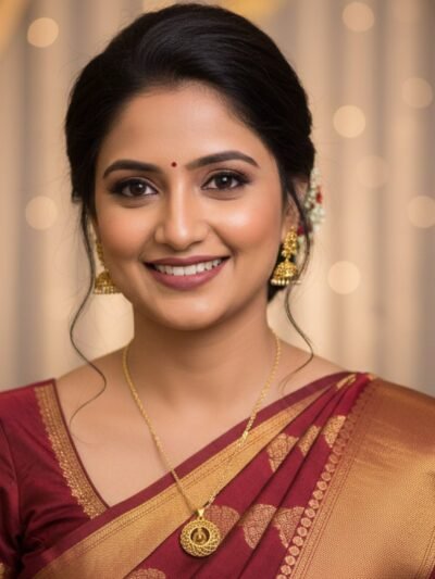 Golden Necklace with Intricate Round Pendant – Elegant Jewelry