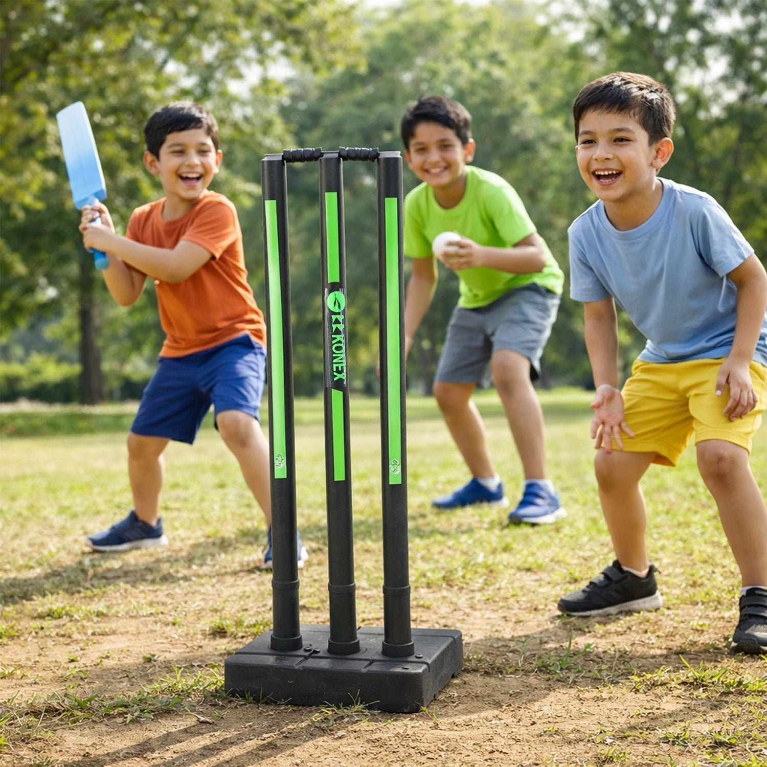 Cricket Stump Set – Heavy Base for Stable Outdoor Practice