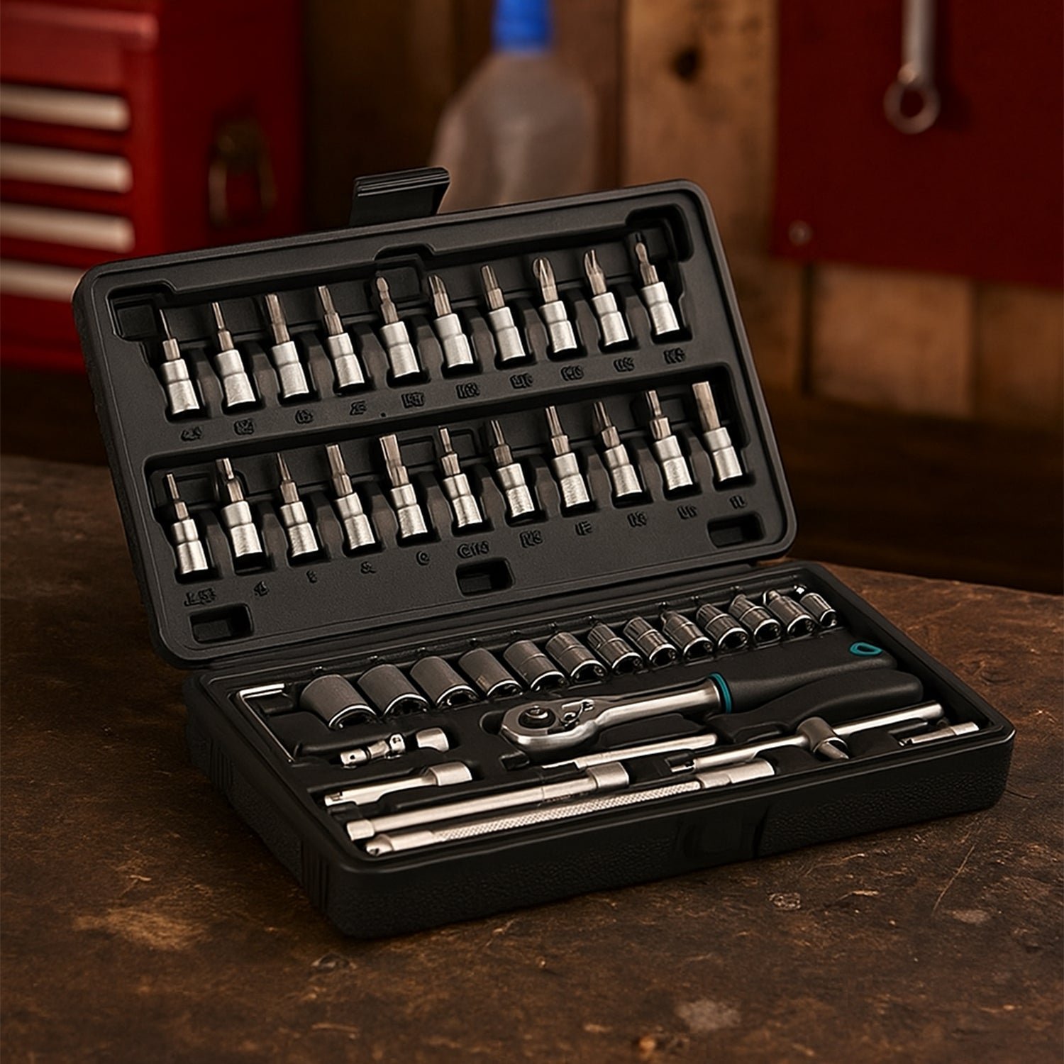 Socket Set – 46 Pcs 1/4" Drive Tool Kit | RaceVault