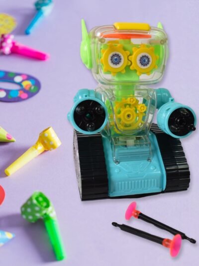 Transparent Gear Robot Car � Lights, Sound & Gears | Aditi