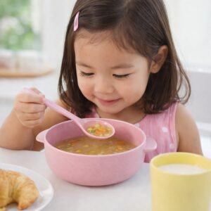 Kids Feeding Bowl with Spoon – Lightweight, Unbreakable 240ML