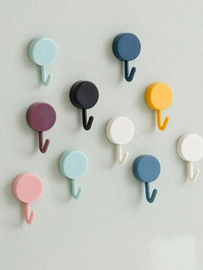 Self-Adhesive Wall Hooks – Strong Utility Hooks (10 Pcs) | GlimmerHome