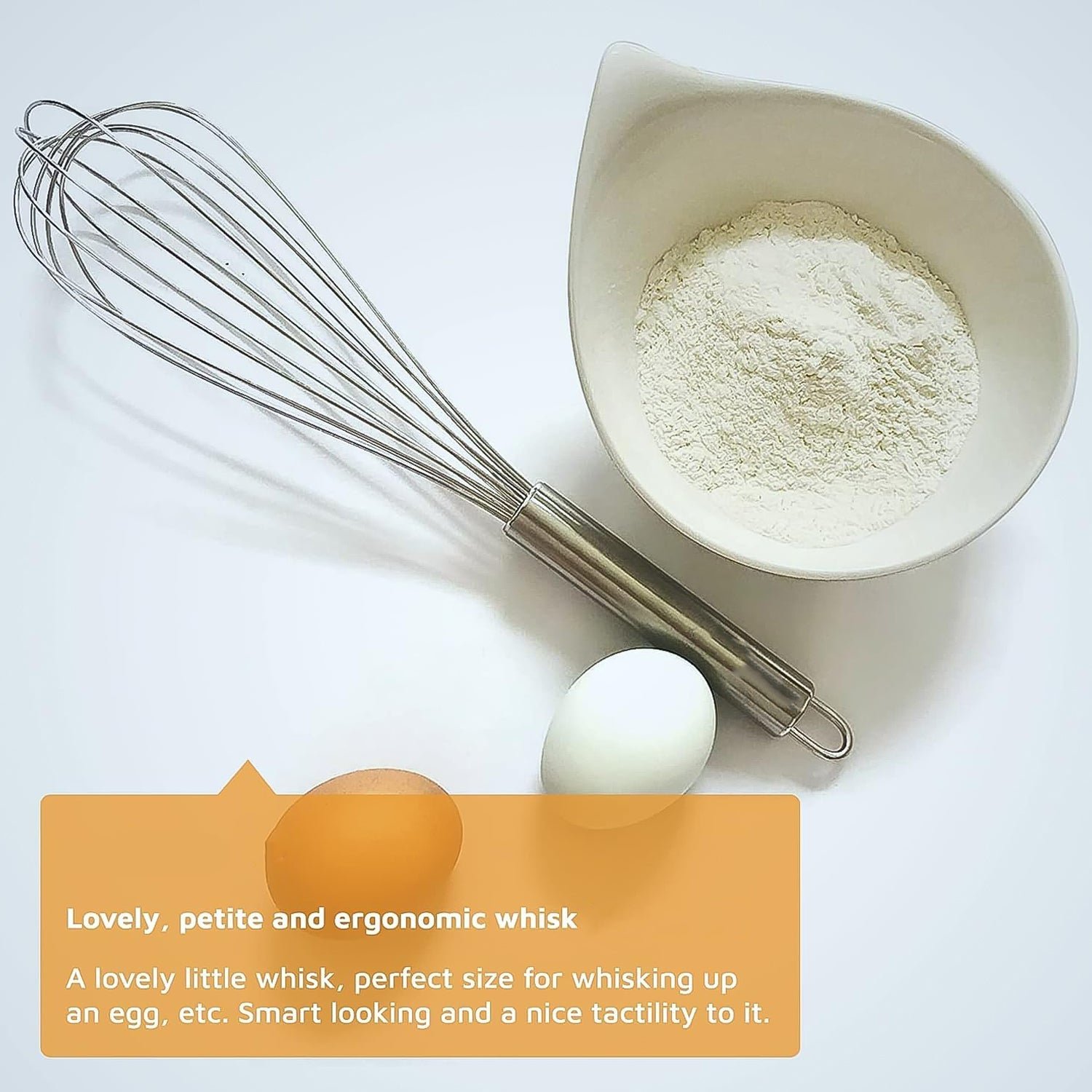 Large Stainless Steel Balloon Whisk – Heavy-Duty 30cm Kitchen Tool