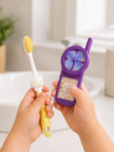 Kids Cartoon Toothbrush Set – Gentle & Fun Oral Care for Kids