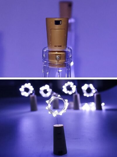 Wine Bottle Cork String Lights – 2M Multi LED Copper Wire | Own Hydrate